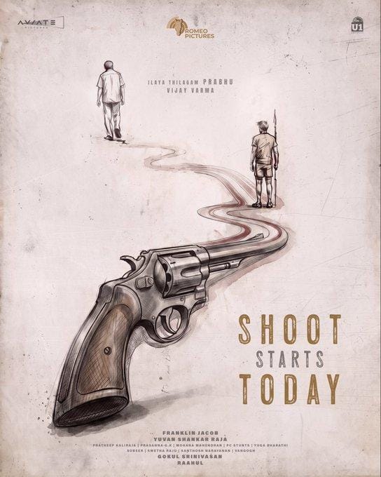 Prabhu begins shooting for his upcoming film with director Franklin Jacob (Photo: Raahul/X)