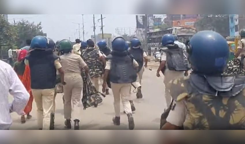 Protest erupts after youth's death in road accident in Patna, bus set ablaze