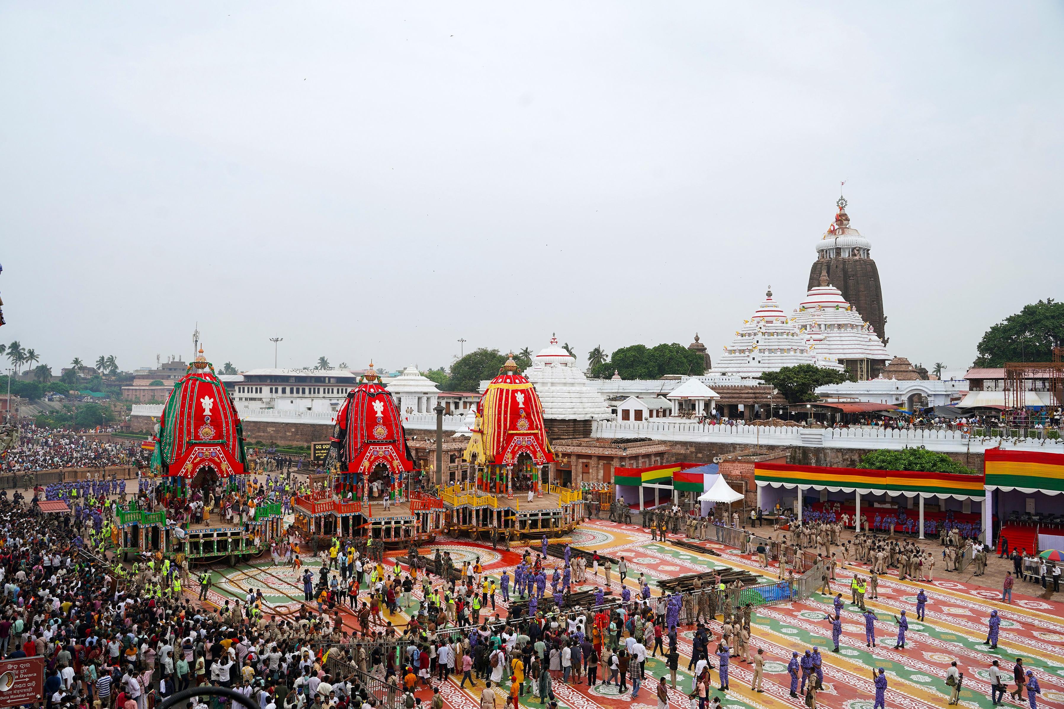 Puri: Chariots of Holy Trinity ready for Jagannath Rath Yatra