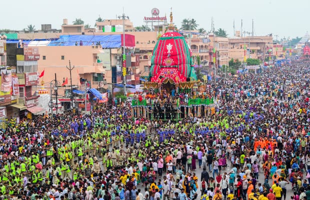 Puri: Devotees gather at Gundicha Temple on second day of Rath Yatra