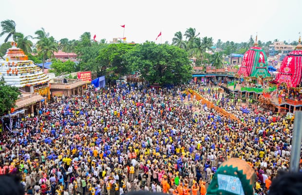 Puri: Devotees gather at Gundicha Temple on second day of Rath Yatra