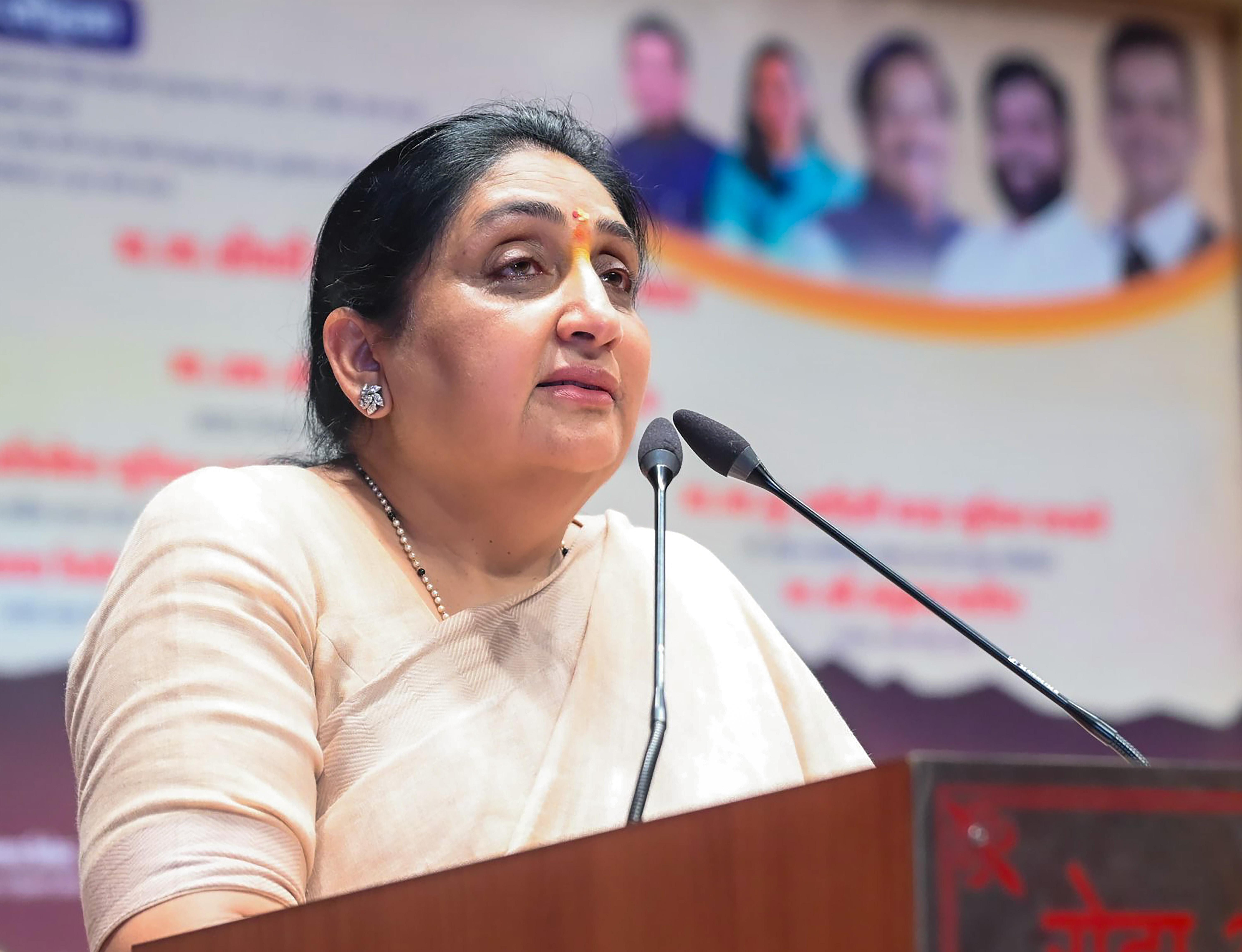 Raigad: Sunetra Pawar Attends Foundation Stone Laying Ceremony for Development Works
