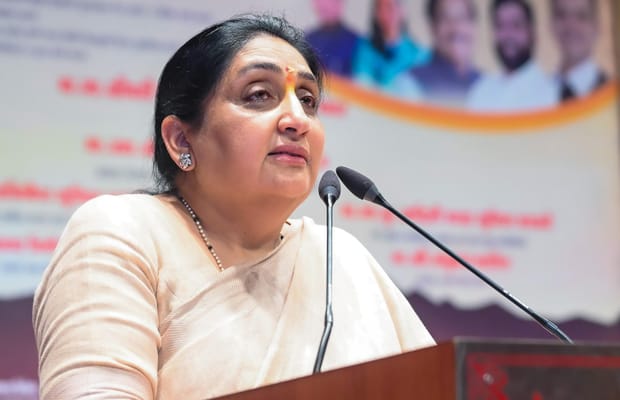 Raigad: Sunetra Pawar Attends Foundation Stone Laying Ceremony for Development Works