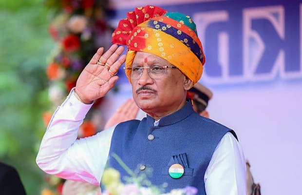 Raipur: Vishnu Deo Sai hoists Tricolour at residence on Independence Day
