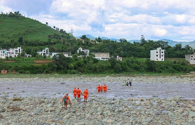 Rajouri: NDRF conducts search operations in flash flood-hit areas