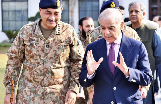 Rawalpindi: Shehbaz Sharif Visits General Headquarters