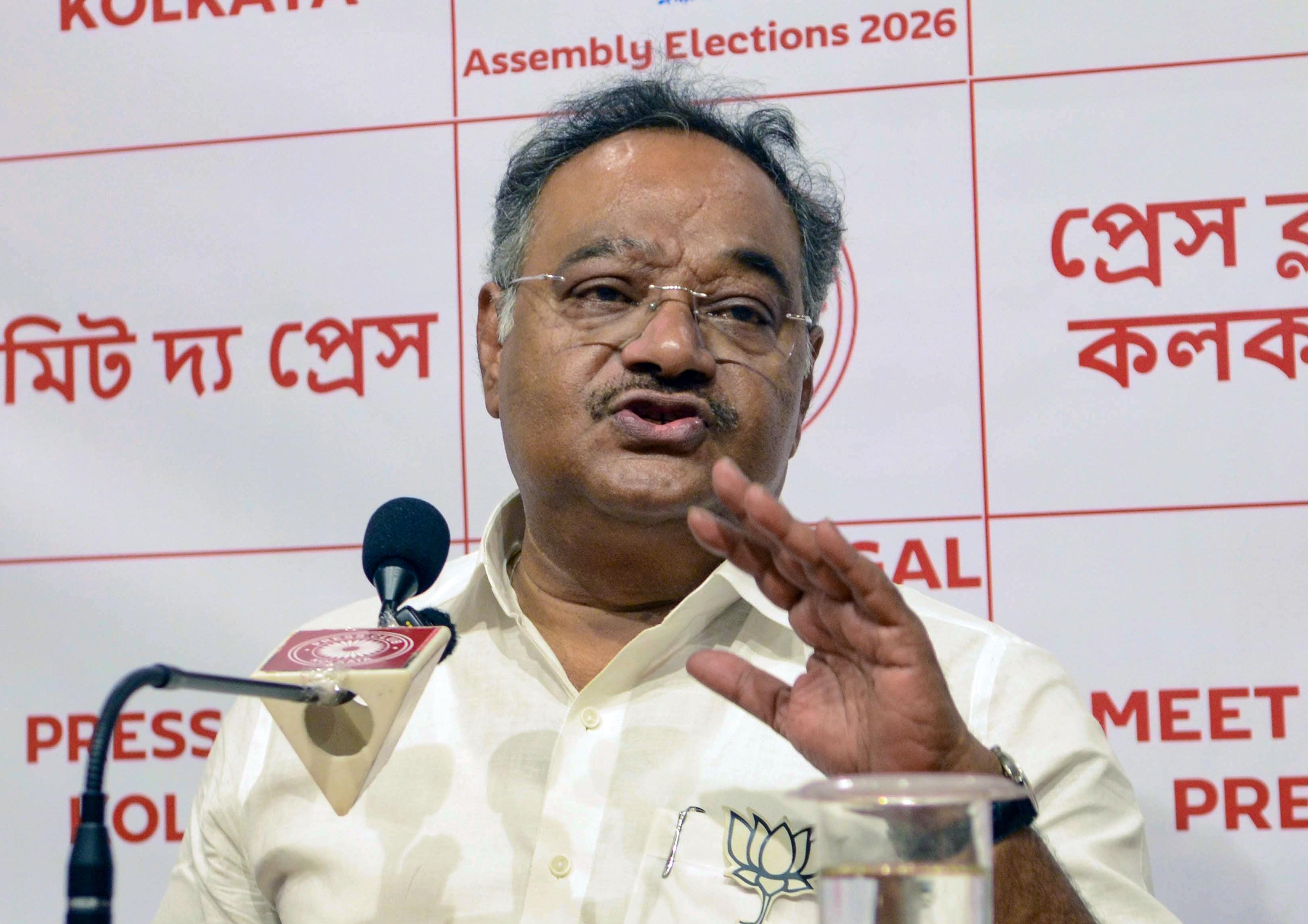 Samik Bhattacharya Addresses ‘Meet the Press’ in Kolkata