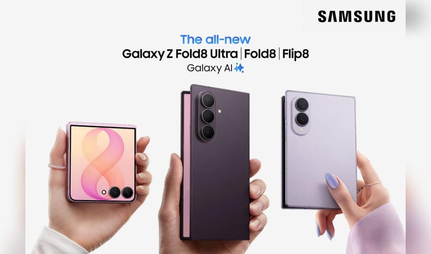 Samsung unveils Galaxy Z Fold8, Fold8 Ultra and Flip8 with advanced Galaxy AI