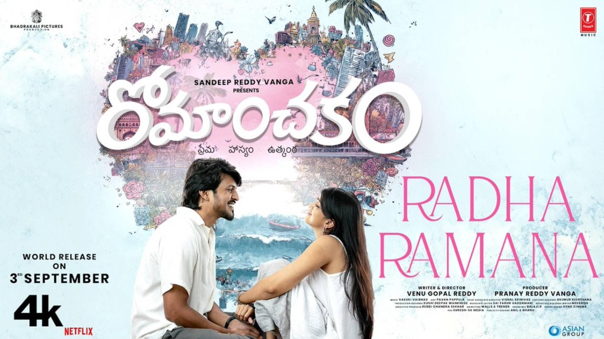 Sandeep Reddy Vanga releases Romanchakam's first single 'Radha Ramana' (Photo Credit: Sandeep Reddy Vanga/X)