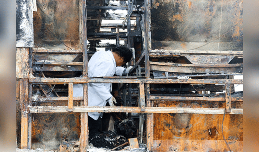 School bus catches fire in Jaisalmer; all 25 children escape safely