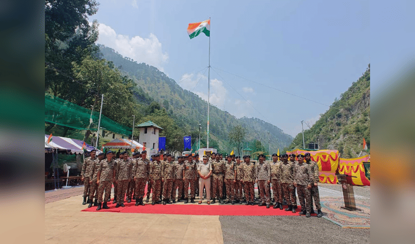 CRPF Unveils 61-Foot-Tall Tricolour at 84th Battalion Headquarters in Jammu and Kashmir's Ramban
