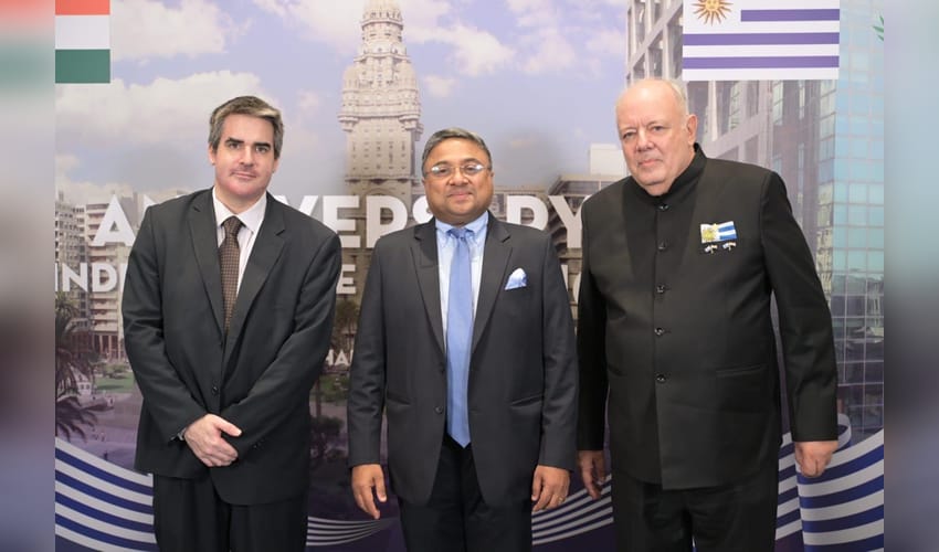 Secretary George attends National Day celebrations of Uruguay, reaffirms commitment to strengthen ties