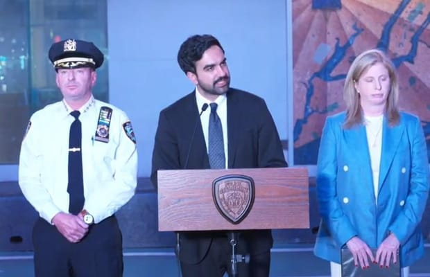Senior bank executive stabbed to death in Times Square in front of shocked tourists