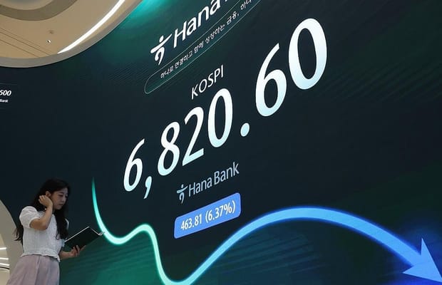 Seoul shares fall again, tank 6 pc on tech losses amid West Asia tensions
