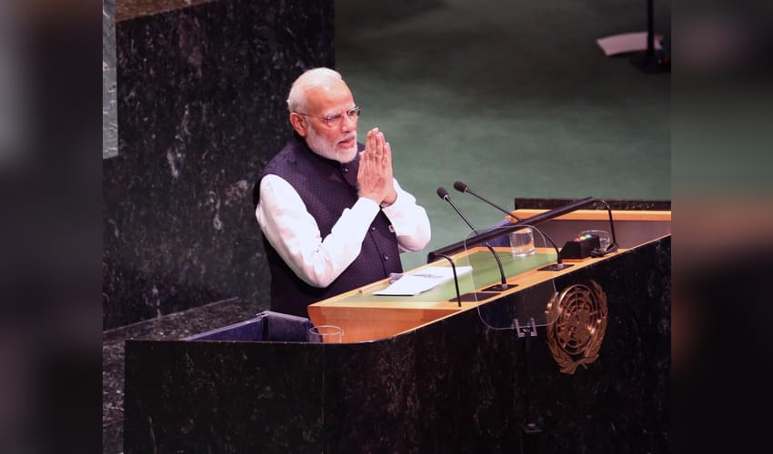 Sept 2019,New York,Narendra Modi,addresses,UNGA,74th United Nations General Assembly,United Nations General Assembly