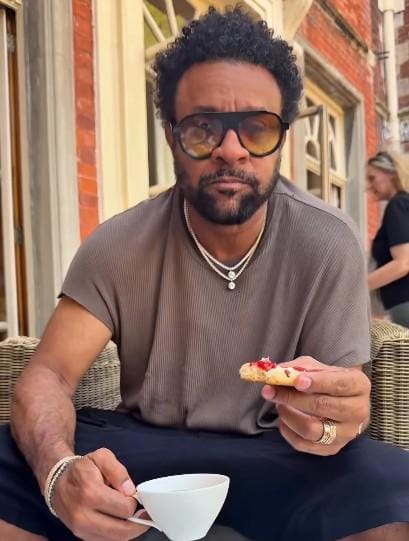 Shaggy enjoys a laid-back day in with tea and scones