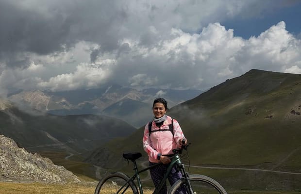 Shraddha Srinath cycles across Kyrgyzstan; says she shed tears of joy and pride while completing expedition!