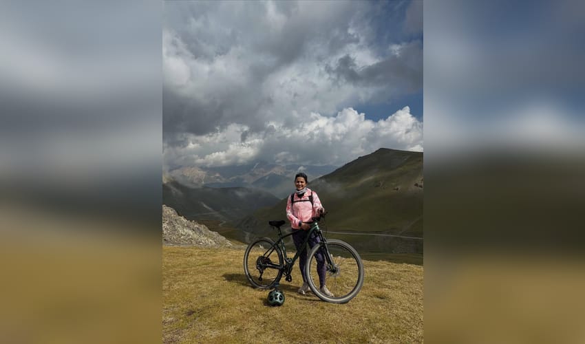 Shraddha Srinath cycles across Kyrgyzstan; says she shed tears of joy and pride while completing expedition!