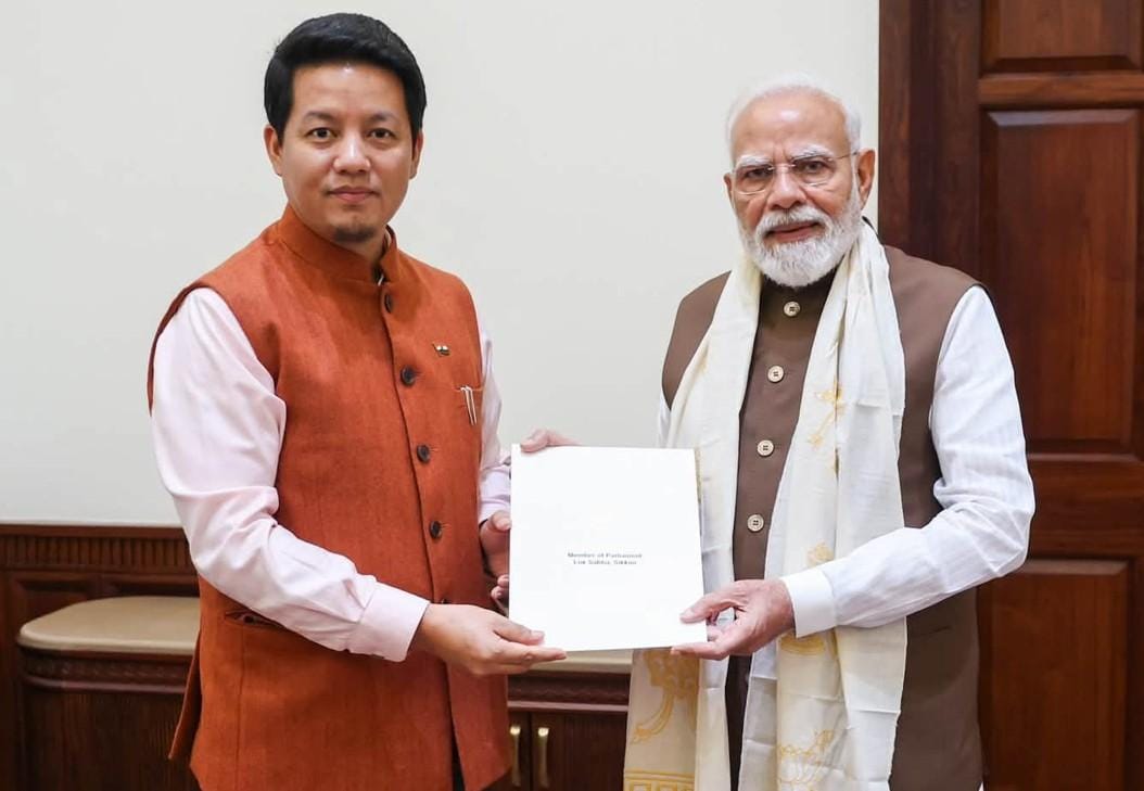 Sikkim MP meets PM Modi, seeks center’s intervention on key issues (Photo: IANS)