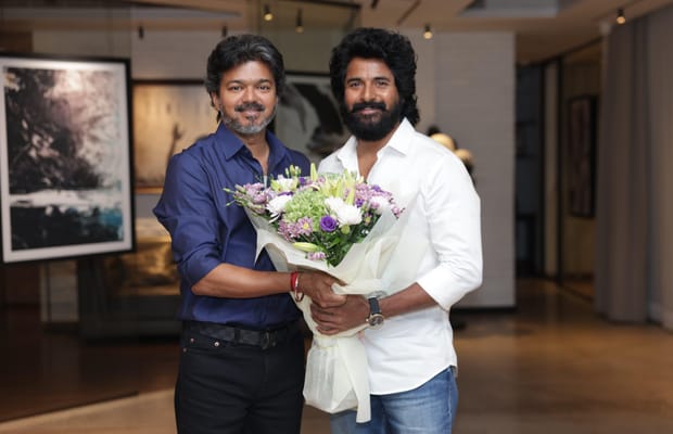 Sivakarthikeyan meets TN CM Vijay (Photo Credit: Sivakarthikeyan/Instagram)