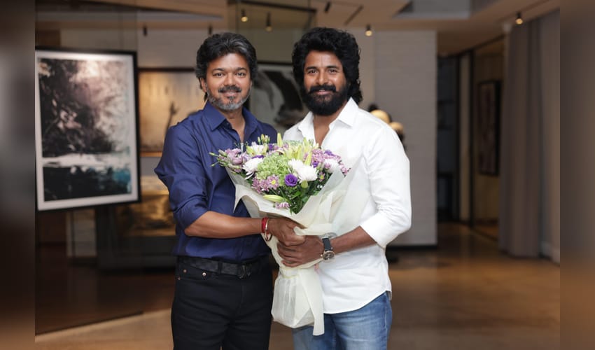 Sivakarthikeyan meets TN CM Vijay (Photo Credit: Sivakarthikeyan/Instagram)