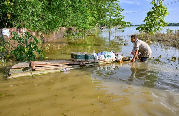 Sivasagar: Monsoon floods inundate villages