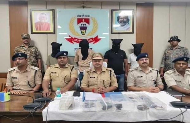 Six associates of Prince Khan gang held in Jharkhand, arms seized