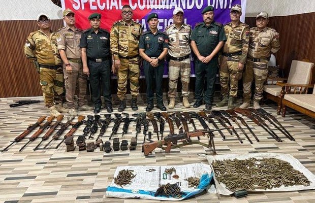 Six militants held, arms cache seized, drug peddler arrested in Manipur crackdown