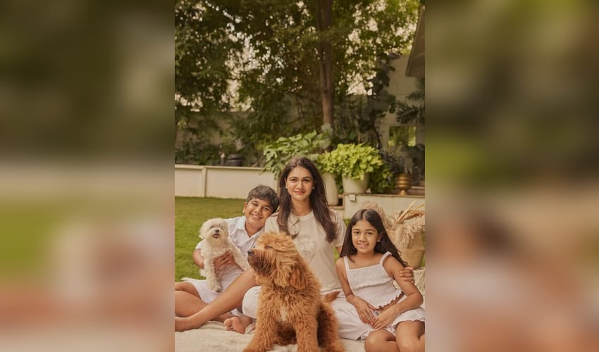 Sneha Reddy shares pictures of her ‘world’ with kids and pets, fans ask ‘Where is Allu Arjun?’
