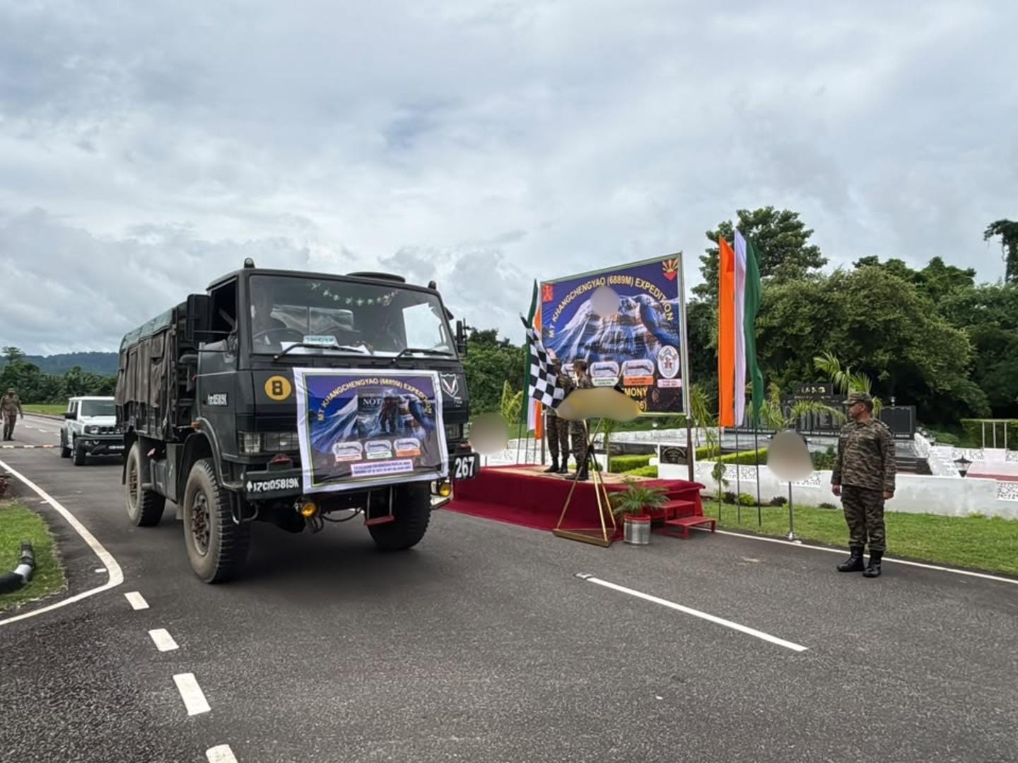 Spear Corps team sets off for Mt Khangchengyao expedition (Photo: @Spearcorps/X)