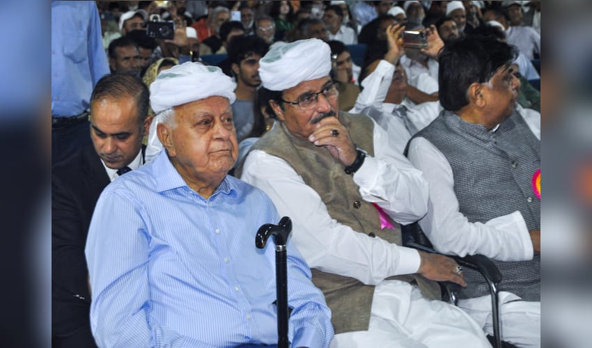 Srinagar: Farooq Abdullah attends J&K Rural Development Society foundation anniversary