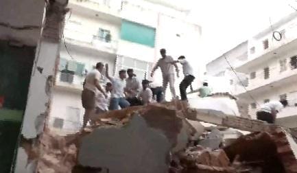 'Students trapped, making calls from under debris': BJP MLA on Satya Niketan building collapse; 2 rescued