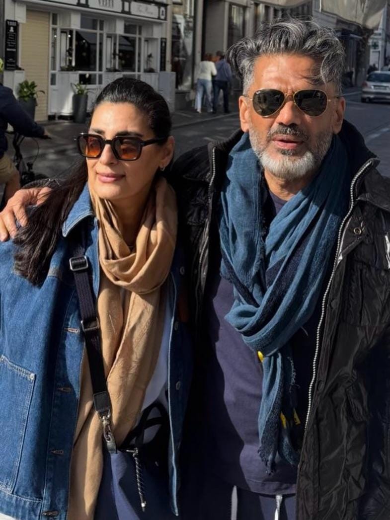 Suniel Shetty says 'Tough Keeping up with you' as he wishes wife Mana on her birthday 