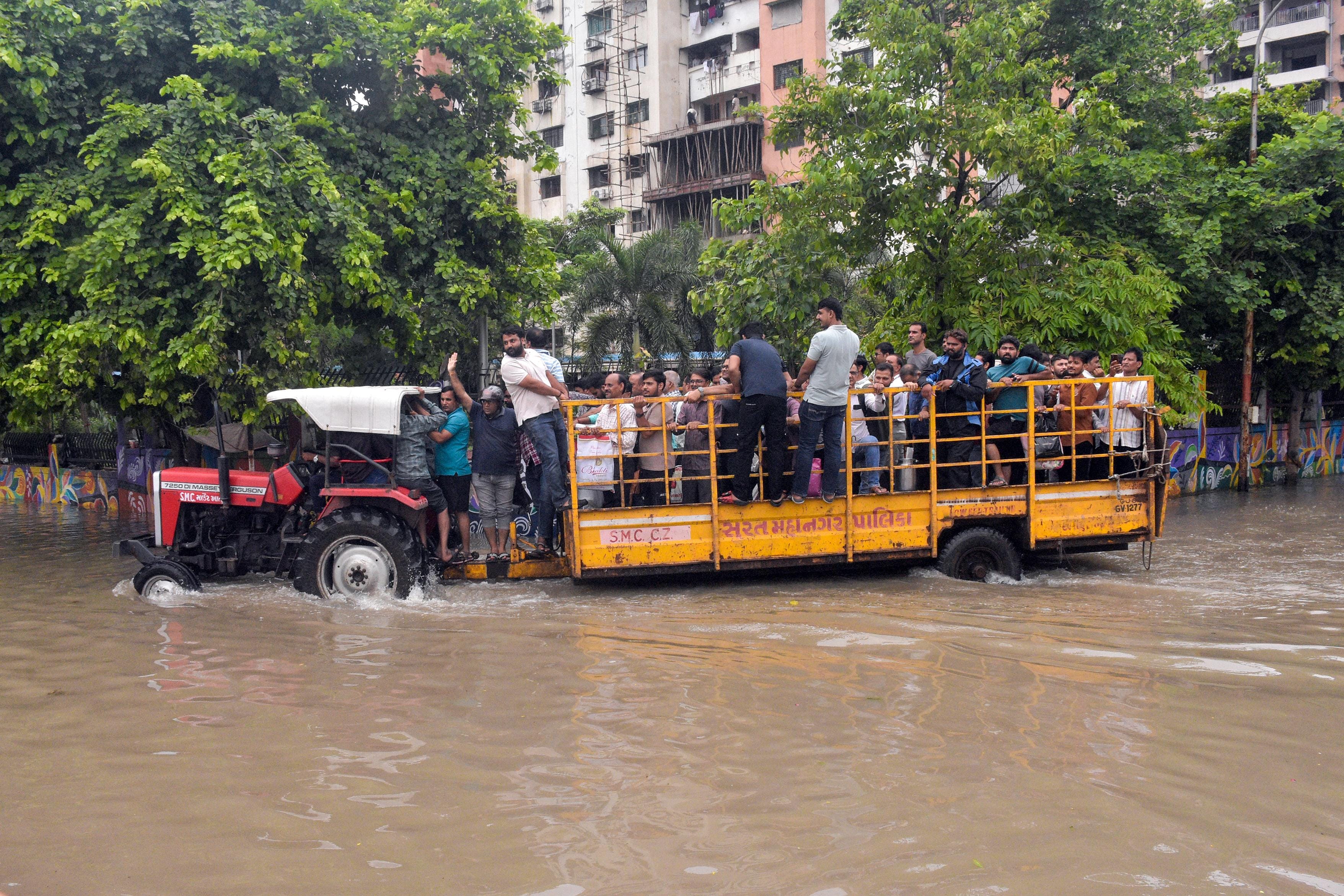 Surat: Waterlogging after heavy rainfall