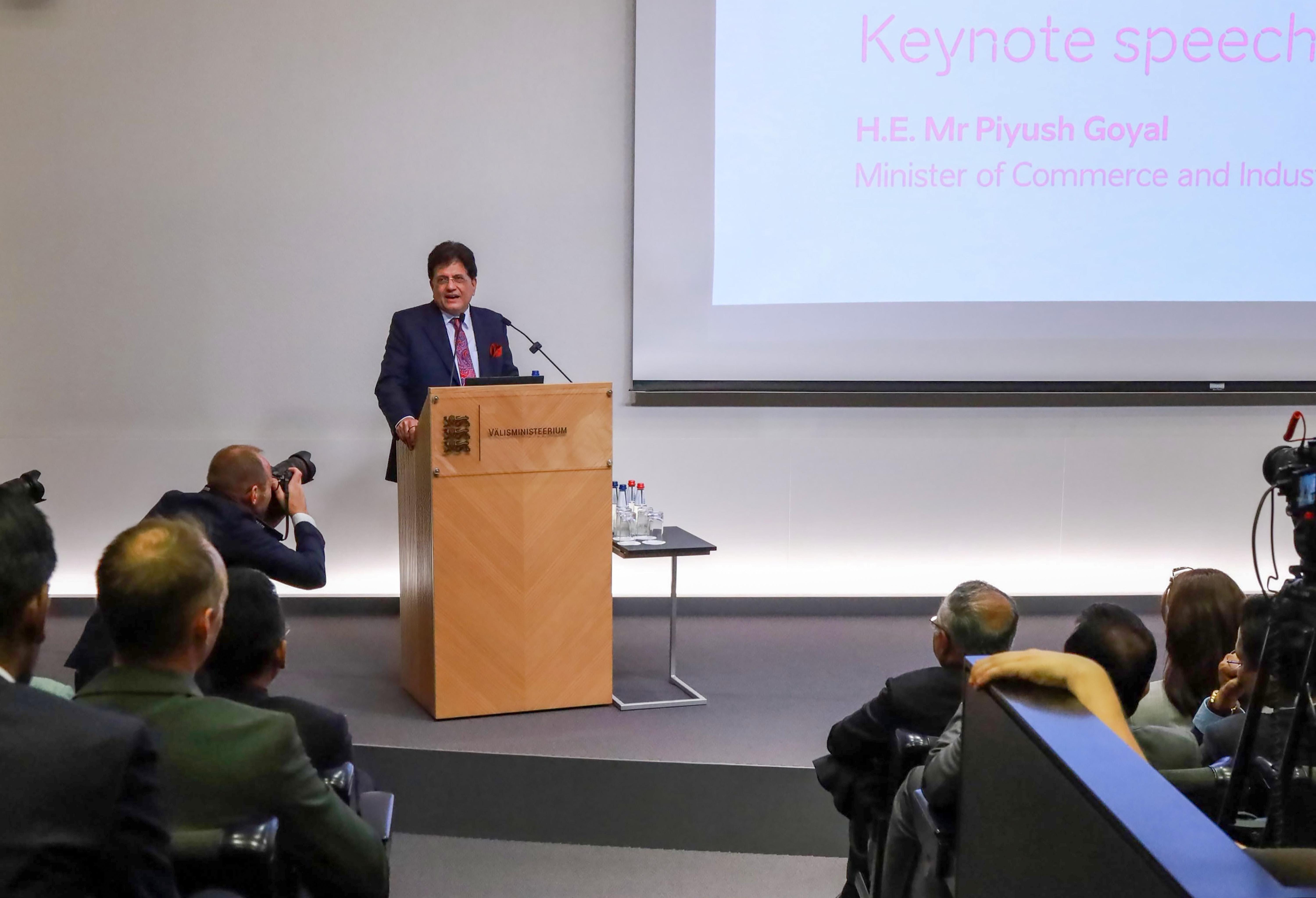 Tallinn: Piyush Goyal Addresses India-Estonia Business Forum