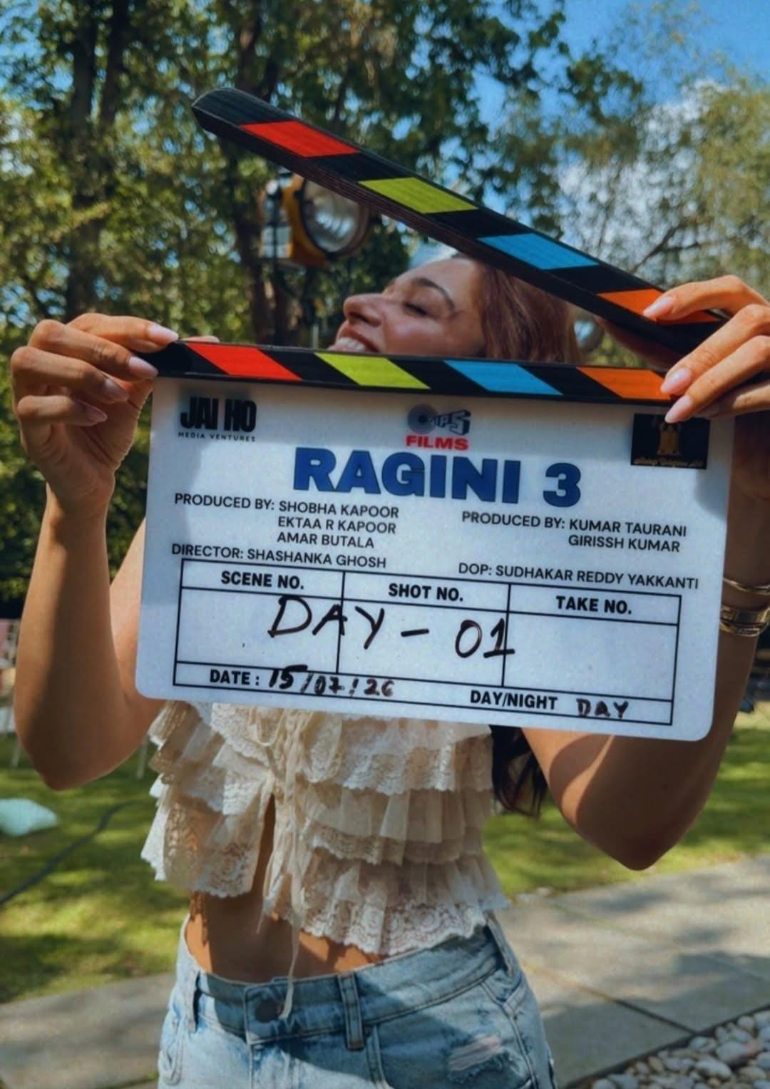 Tamannaah Bhatia kickstarts shooting for Ragini 3 in London, shares pic with clapboard 