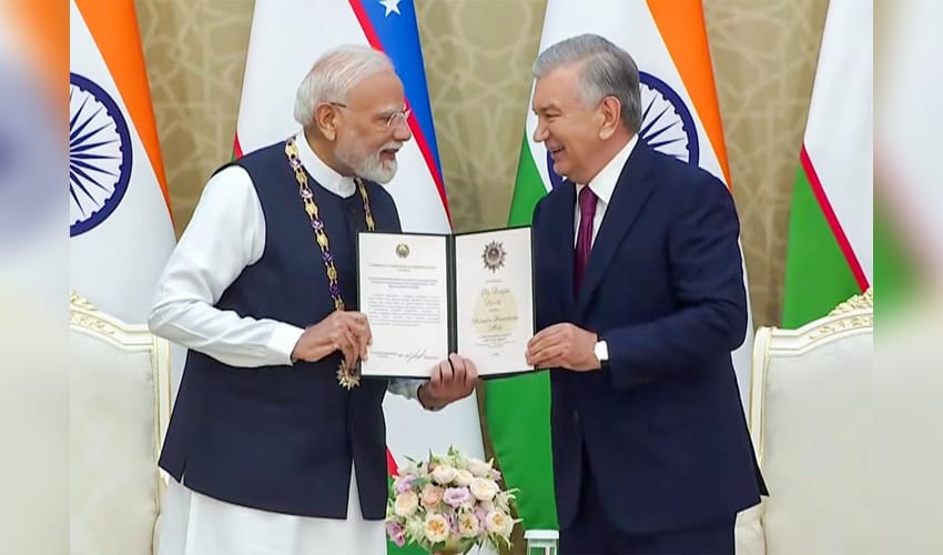 Tashkent: PM Modi Conferred Uzbekistan’s Highest Honour