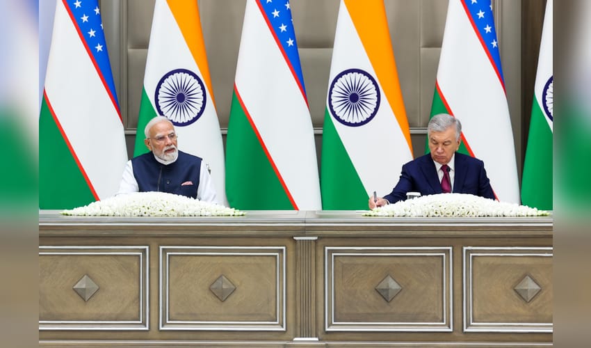 Tashkent: PM Modi-Uzbek Prez Mirziyoyev Joint Press Statement
