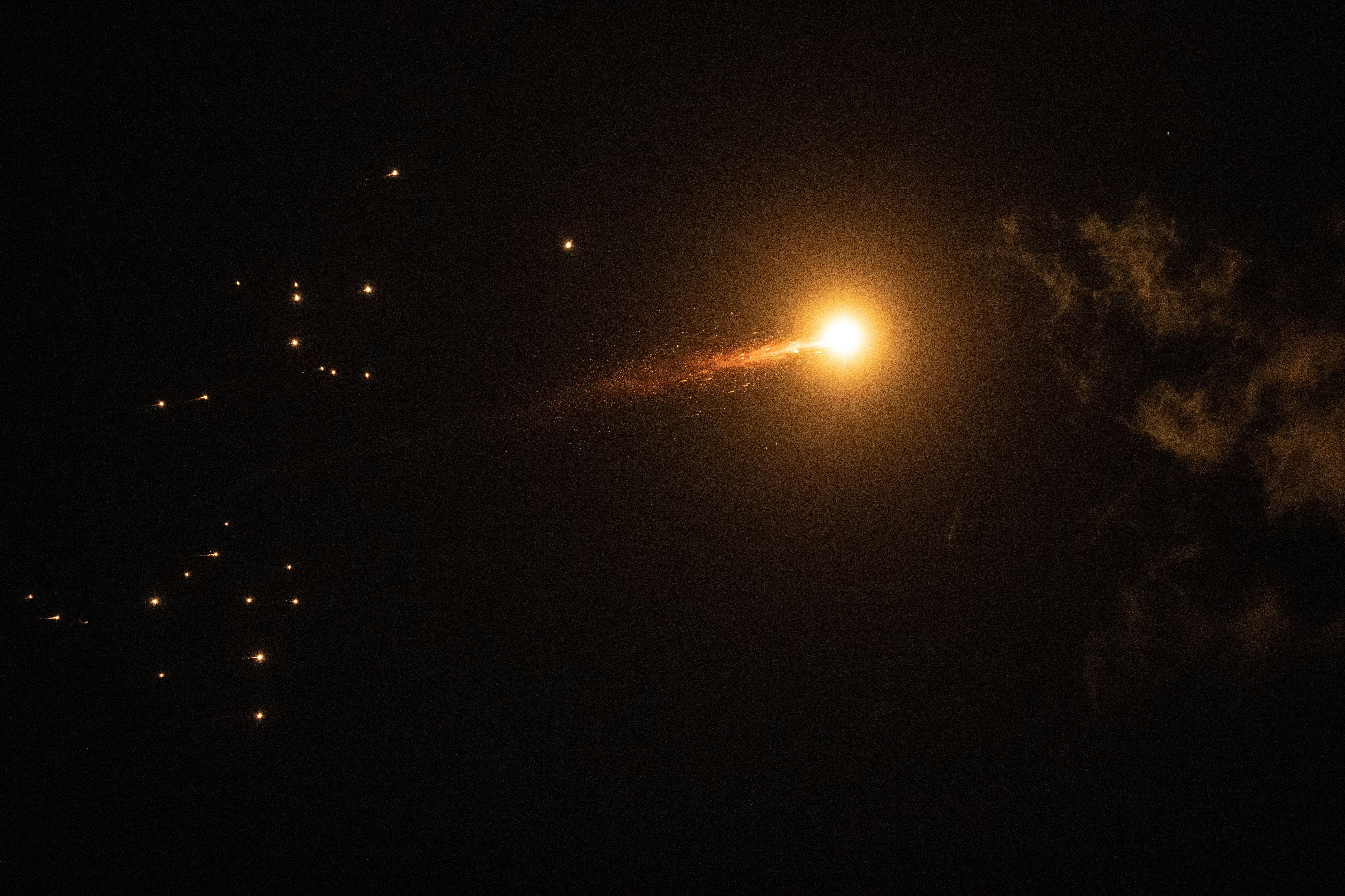 Tel Aviv: Iran-Missile Attacks-Interception