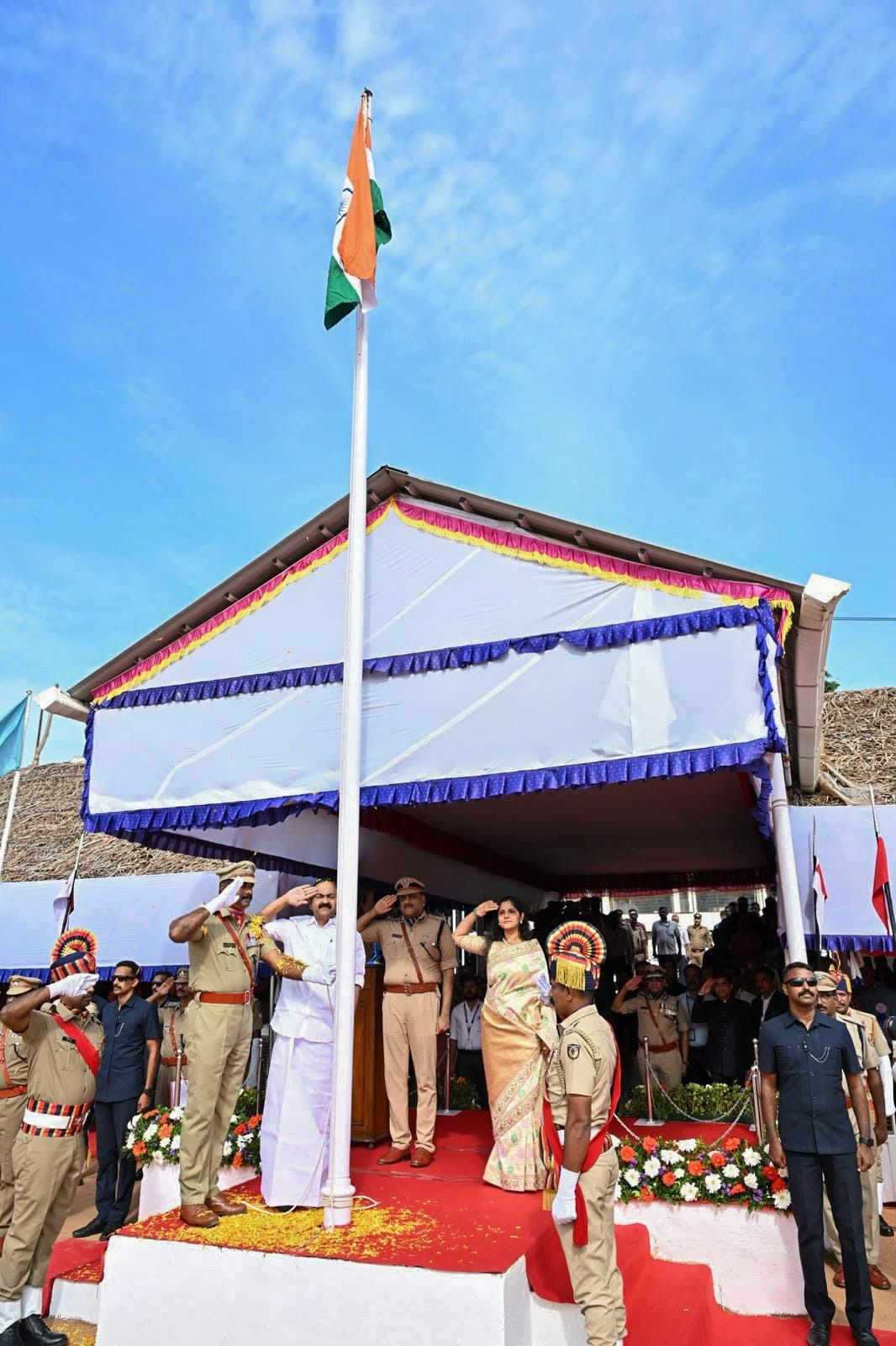Thiruvananthapuram: CM V.D. Satheesan hoists Tricolour on Independence Day