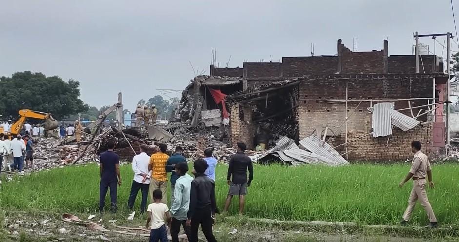 Three killed in massive explosion at firecracker factory in UP's Kaushambi