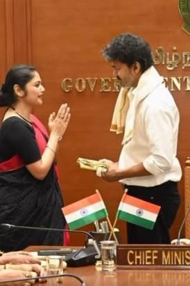 TMC rebel MP Saayoni Ghosh meets Tamil Nadu Chief Minister Vijay