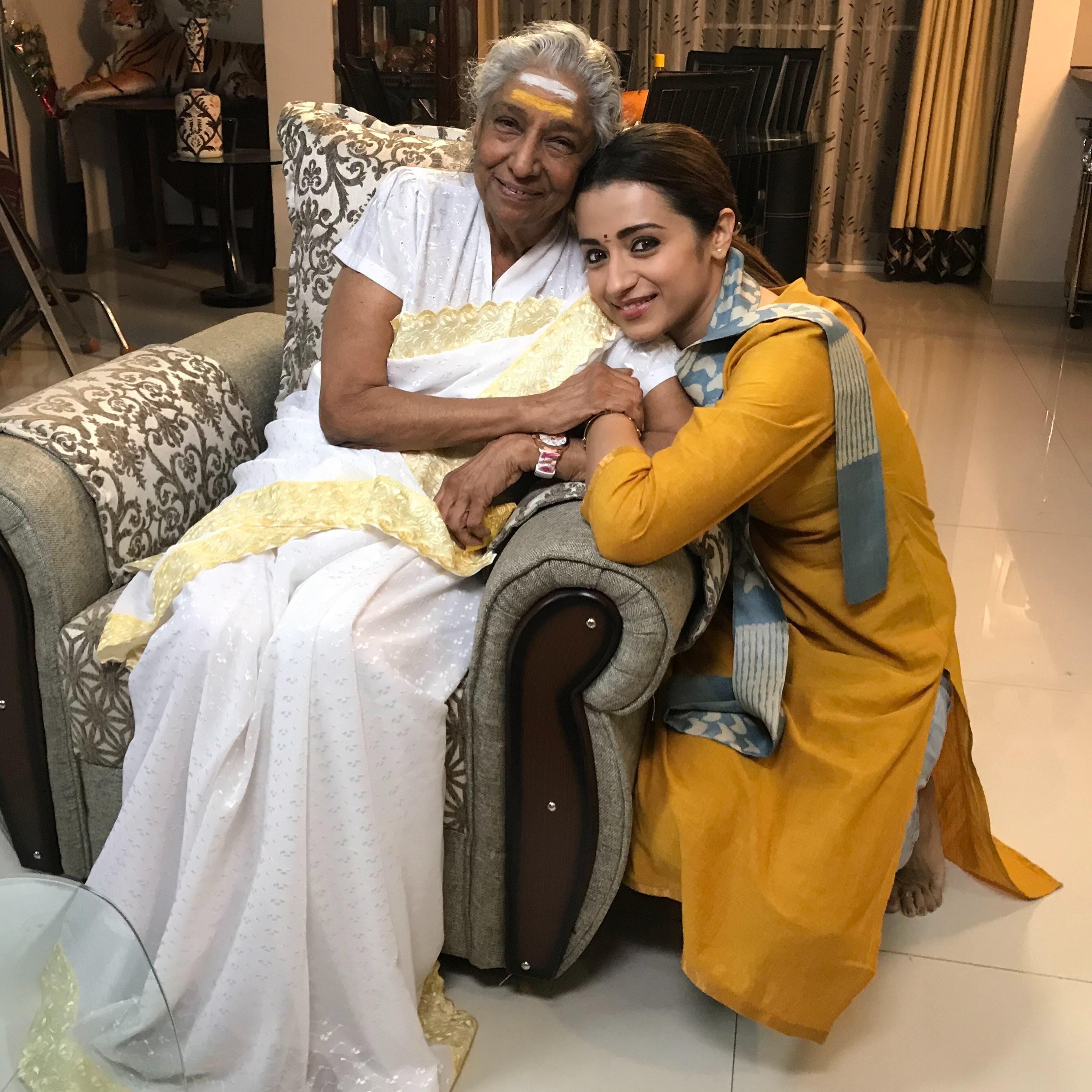 Trisha tells S Janaki: Thank you for reminding me that the greatest artists are the humblest souls! (Photo: Trisha/Instagram)