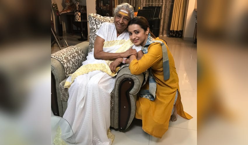 Trisha tells S Janaki: Thank you for reminding me that the greatest artists are the humblest souls! (Photo: Trisha/Instagram)