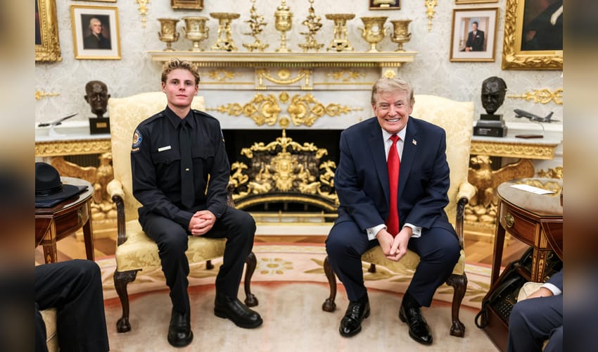 Trump honours teen who saved Nathaniel Rai