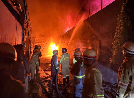 Two fire personnel killed, three injured as wall collapses during firefighting operation at Greater Noida electronics factory