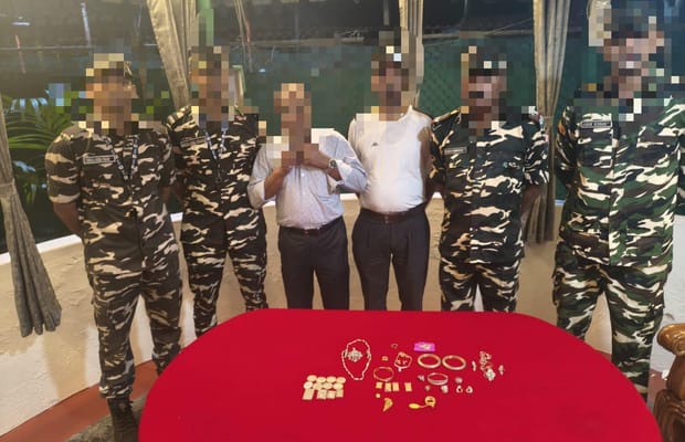 Two Nepalese citizens held with gold and silver by SSB along border with India