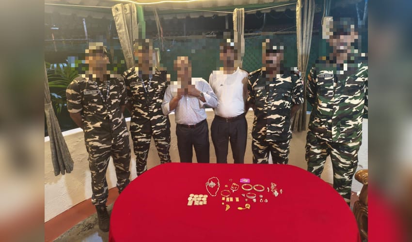 Two Nepalese citizens held with gold and silver by SSB along border with India