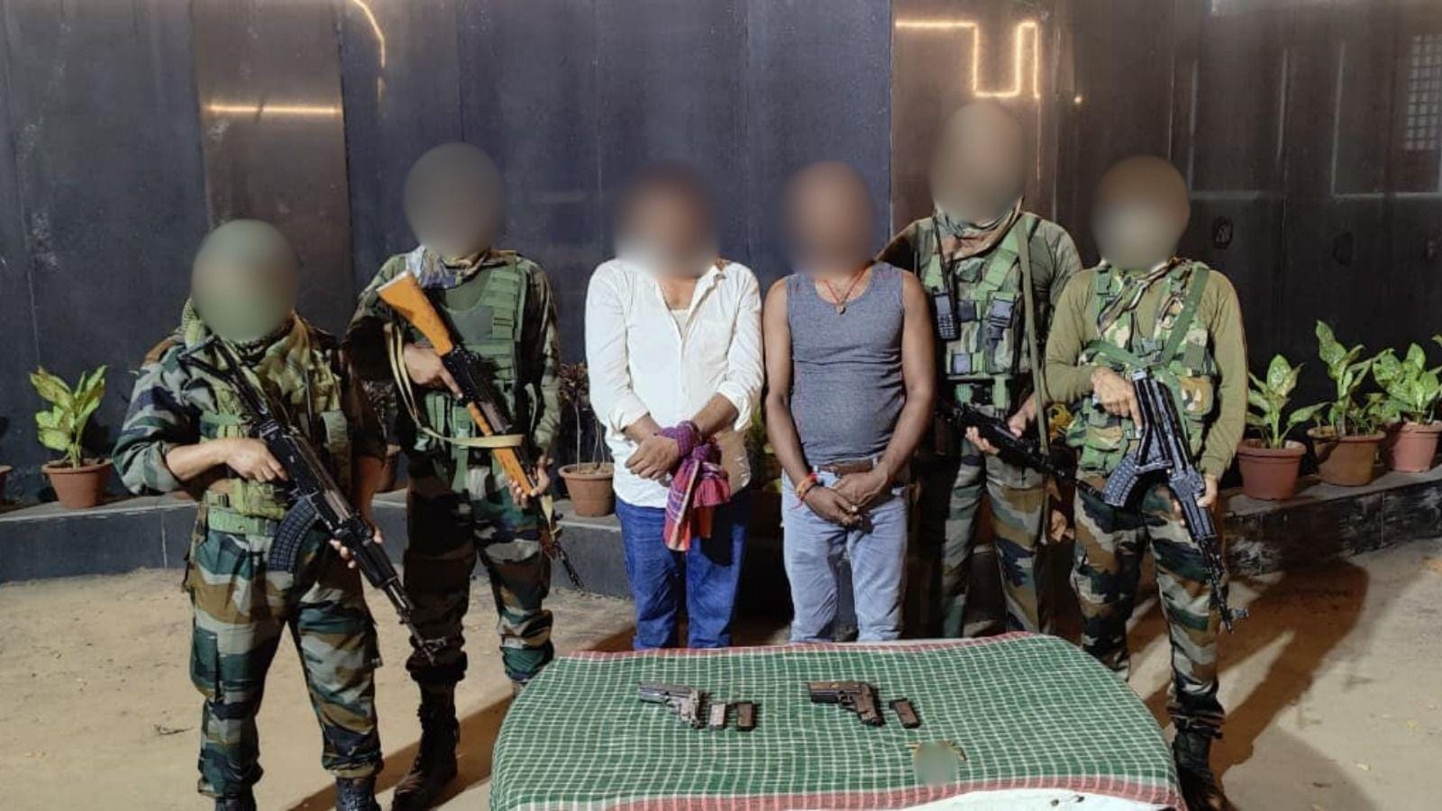 Two suspected insurgents nabbed with weapons in Tripura, two more killed in Manipur ops
