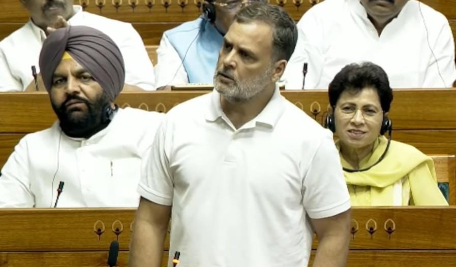 Uproar over Rahul Gandhi's remarks in Lok Sabha; Rijiju says LoP using 'unparliamentary words'